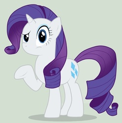 Size: 608x613 | Tagged: artist needed, source needed, safe, rarity, pony, unicorn, dragonshy, g4, cocked eyebrow, eyeliner, female, gray background, looking at you, makeup, mare, raised hoof, reaction image, shrug, sidemouth, simple background, solo, underhoof