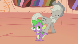 Size: 1280x720 | Tagged: safe, screencap, applejack, spike, g4, discorded