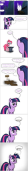 Size: 1300x7790 | Tagged: safe, artist:photonicsoup, pinkie pie, twilight sparkle, g4, canterlot, comic, ruse, simple background, white background