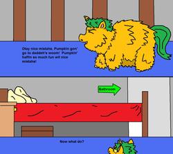 Size: 1180x1053 | Tagged: safe, fluffy pony, bedroom, fluffy pony original art, game