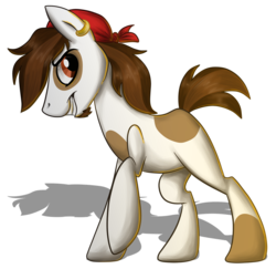 Size: 876x850 | Tagged: safe, artist:skullyizzy, pipsqueak, earth pony, pony, g4, adult, male, older, pirate, simple background, solo, stallion, transparent background