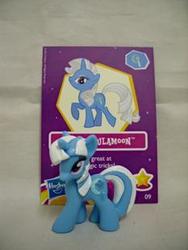 Size: 233x310 | Tagged: safe, trixie, pony, g4, official, blind bag, collector card, irl, photo, solo, toy, wave 6