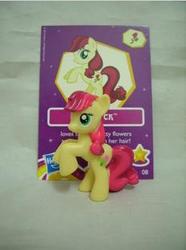 Size: 232x311 | Tagged: safe, roseluck, pony, g4, official, blind bag, collector card, irl, photo, solo, toy, wave 6