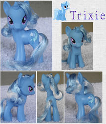 Size: 799x932 | Tagged: safe, artist:phasingirl, trixie, pony, g4, brushable, irl, photo, solo, styled, styled hair, toy