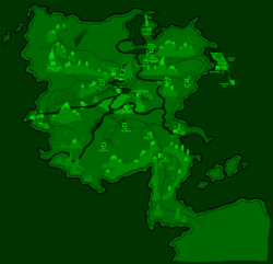 Size: 3176x3063 | Tagged: safe, artist:inkwell, fallout equestria, equestria, equestrian wasteland, green, high res, map, map of equestria, wasteland