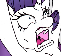 Size: 250x230 | Tagged: safe, artist:mohawkrex, rarity, pony, g4, reaction image, solo