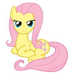 Size: 1600x1600 | Tagged: safe, artist:peachspices, fluttershy, pony, g4, bedroom eyes, female, simple background, solo, transparent background, vector