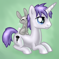 Size: 800x800 | Tagged: safe, artist:arrkhal, oc, oc only, pony, rabbit, unicorn, vero