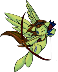 Size: 2324x2860 | Tagged: safe, artist:bigbuxart, oc, oc only, arrow, bow (weapon), bow and arrow, high res, weapon