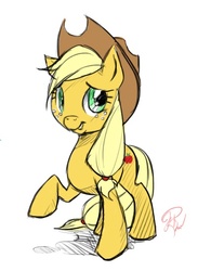 Size: 428x550 | Tagged: safe, artist:jentiful, applejack, earth pony, pony, g4, female, solo