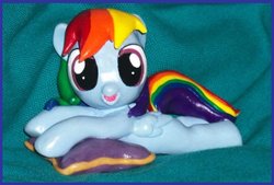 Size: 900x607 | Tagged: safe, artist:madponyscientist, rainbow dash, pony, g4, customized toy, filly, irl, photo, toy
