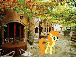 Size: 1600x1200 | Tagged: safe, artist:captainwindex, carrot top, golden harvest, pony, g4, irl, photo, ponies in real life, vector