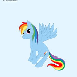 Size: 2000x2000 | Tagged: source needed, safe, artist:fallevjackal, rainbow dash, pegasus, pony, g4, female, high res, simple background, solo