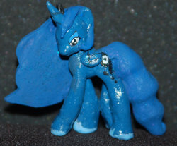 Size: 900x746 | Tagged: safe, princess luna, pony, g4, customized toy, figure, irl, photo, sculpture, solo