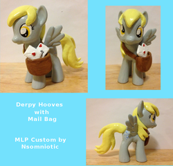 Size: 900x864 | Tagged: safe, artist:nsomniotic, derpy hooves, pony, g4, brushable, customized toy, irl, mail, photo, toy