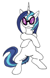 Size: 1224x1920 | Tagged: dead source, safe, artist:dustytheroyaljanitor, shining armor, pony, unicorn, ask female shining armor, g4, female, gangnam style, gleaming shield, mare, not vinyl scratch, rule 63, simple background, solo, sunglasses, transparent background, tumblr
