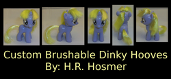 Size: 900x415 | Tagged: safe, artist:gryphyn-bloodheart, dinky hooves, pony, g4, brushable, customized toy, irl, photo, toy