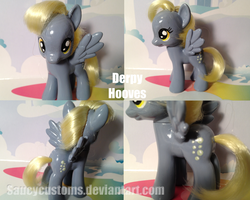 Size: 900x720 | Tagged: safe, artist:saucycustoms, derpy hooves, pony, g4, brushable, customized toy, irl, photo, toy