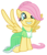 Size: 825x968 | Tagged: safe, artist:sorcerushorserus, fluttershy, pegasus, pony, comic:dash academy, g4, alternate hairstyle, braces, clothes, cute, dress, shyabetes, simple background, smiling, solo, teenager, transparent background, younger