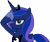 Size: 3911x3265 | Tagged: safe, artist:bc-programming, edit, princess luna, alicorn, pony, g4, base used, female, mare, peytral, rainbow dash salutes, recolor, salute, serious face, simple background, solo, transparent background