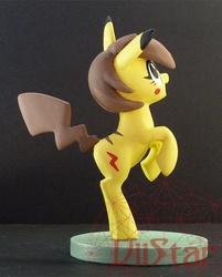 Size: 600x747 | Tagged: safe, artist:viistar, pikachu, irl, photo, pokémon, ponified, ponychuu, sculpture