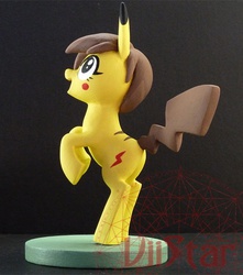 Size: 600x678 | Tagged: safe, artist:viistar, pikachu, irl, photo, pokémon, ponified, ponychuu, sculpture