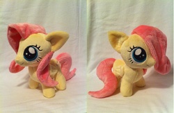 Size: 3880x2528 | Tagged: safe, artist:planetplush, fluttershy, pony, g4, female, filly, high res, irl, photo, plushie, solo