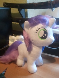 Size: 1920x2560 | Tagged: safe, artist:tres-apples, sweetie belle, pony, g4, irl, photo, plushie, solo