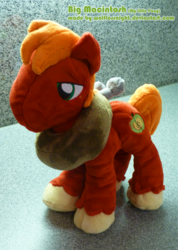 Size: 715x1003 | Tagged: safe, artist:wolflessnight, big macintosh, earth pony, pony, g4, irl, male, photo, plushie, solo, stallion