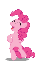Size: 700x1200 | Tagged: safe, artist:bigccv, pinkie pie, earth pony, pony, g4, animated, bipedal, dancing, eyes closed, female, gangnam style, gif, mare, open mouth, simple background, smiling, solo, transparent background