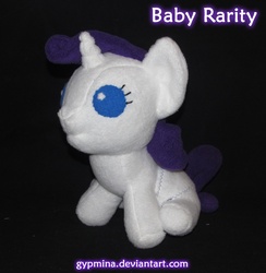 Size: 2004x2052 | Tagged: safe, artist:gypmina, rarity, pony, g4, baby, high res, irl, photo, plushie, solo