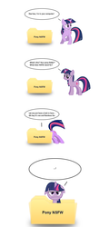 Size: 800x1839 | Tagged: safe, artist:shadestars, twilight sparkle, pony, unicorn, g4, angry, comic, computer, computer icon, desktop, female, floppy ears, folder, implied lesbian, implied shipping, implied twidash, looking at you, mare, simple background, solo, twilight sparkle is not amused, unamused, unicorn twilight, white background