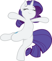 Size: 6270x7359 | Tagged: safe, artist:joey darkmeat, artist:tim015, rarity, pony, g4, absurd resolution, belly, bipedal, cute, dancing, female, raribetes, simple background, solo, standing, standing on one leg, transparent background, vector