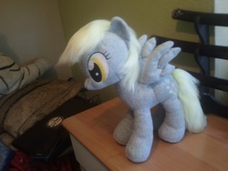 Size: 2560x1920 | Tagged: safe, artist:tres-apples, derpy hooves, pegasus, pony, g4, female, irl, mare, photo, plushie, solo