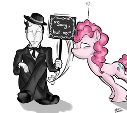 Size: 900x800 | Tagged: safe, artist:keentao, pinkie pie, human, g4, buster keaton