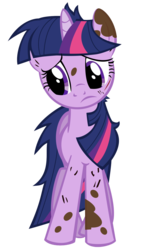 Size: 885x1536 | Tagged: safe, artist:kestrelelk, twilight sparkle, pony, unicorn, g4, it's about time, dirty, female, injured, mare, messy mane, sad, simple background, solo, transparent background, vector