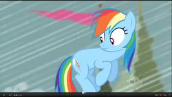 Size: 1600x900 | Tagged: safe, edit, edited screencap, screencap, rainbow dash, g4, youtube