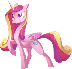 Size: 711x681 | Tagged: safe, artist:frozenspots, princess cadance, alicorn, pony, g4, female, mare, simple background, solo, transparent background