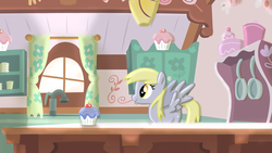 Size: 1280x720 | Tagged: safe, artist:ikillyou121, derpy hooves, pegasus, pony, g4, female, kitchen, mare, sugarcube corner