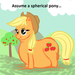 Size: 800x800 | Tagged: safe, artist:metalforever, applejack, g4, applefat, fat, joke, math