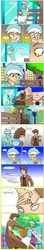 Size: 2480x14073 | Tagged: safe, artist:edowaado, doctor whooves, lyra heartstrings, time turner, human, comic:from another world, g4, bench, comic, doctor who, humanized, tenth doctor