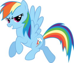 Size: 7500x6384 | Tagged: safe, artist:fehlung, rainbow dash, pony, g4, absurd resolution, backwards cutie mark, female, simple background, solo, transparent background, vector
