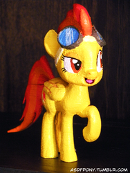 Size: 2736x3648 | Tagged: safe, artist:clawed-nyasu, spitfire, pony, g4, 3d print, high res, irl, photo, sculpture, solo