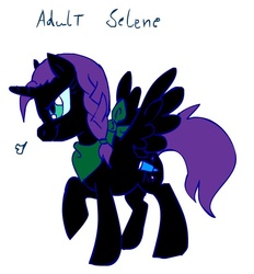 Size: 542x585 | Tagged: safe, oc, oc only, oc:selene, alicorn, pony, alicorn oc, not nyx