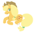 Size: 500x465 | Tagged: safe, artist:bombchushop, applejack, earth pony, pony, g4, female, solo