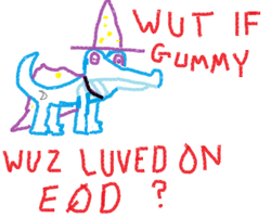 Size: 940x755 | Tagged: safe, gummy, trixie, equestria daily, g4, exploitable meme, meme, wut if gummy wuz a meme