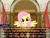 Size: 800x600 | Tagged: safe, fluttershy, pony, g4, ace attorney, courtroom, female, solo, text, witness