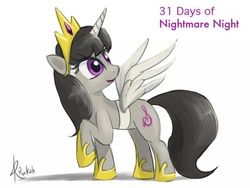 Size: 800x600 | Tagged: safe, artist:grissaecrim, octavia melody, princess celestia, pony, g4, 31 days of nightmare night, cosplay, female, solo