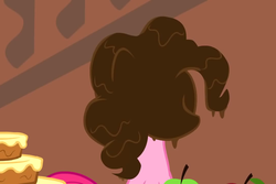 Size: 960x640 | Tagged: safe, screencap, pinkie pie, a bird in the hoof, g4, chocolate, pie