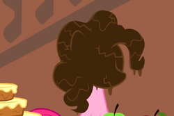 Size: 960x640 | Tagged: safe, screencap, pinkie pie, a bird in the hoof, g4, chocolate, pie